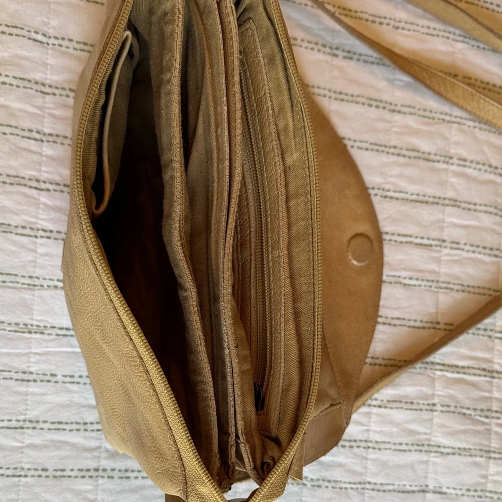 latico Tan Leather Crossbody with Tassel Accent - Picture 3 of 5